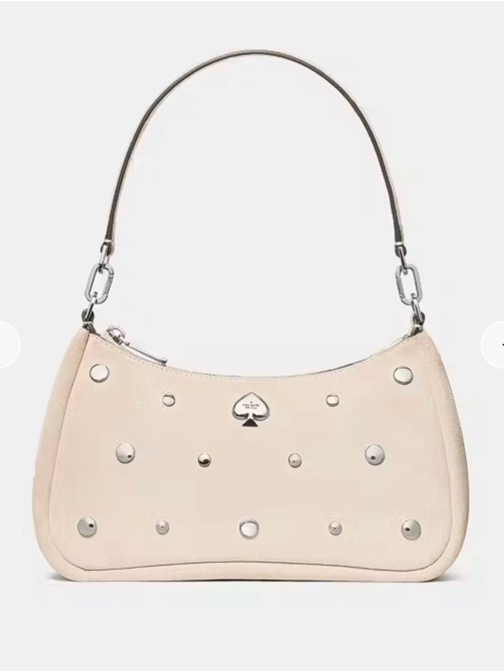 NWT kate spade Cream Studded Shoulder Bag